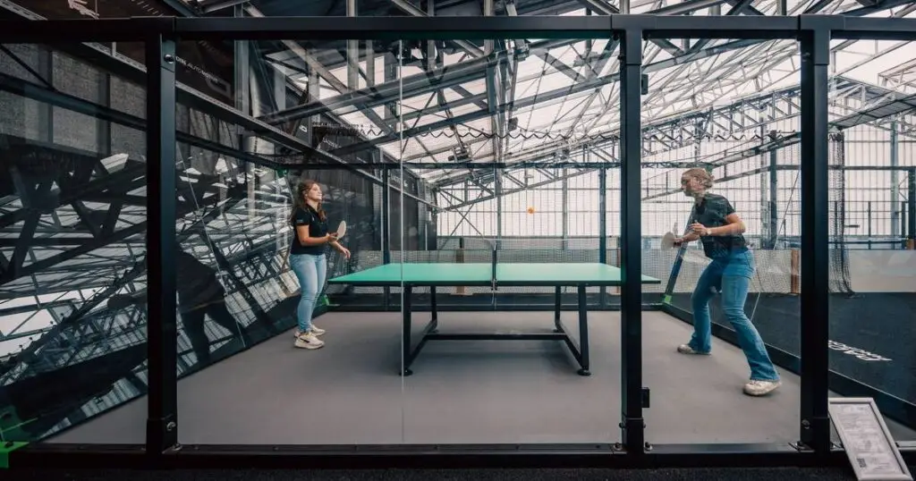 Padel Ping Pong constructie van I-Padel, ontworpen voor duurzaamheid en gebruiksgemak