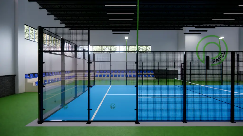 Indoor Single Padelbaan I-Padel met 10 jaar garantie en 2 maal poedercoating – Nederlandse kwaliteit